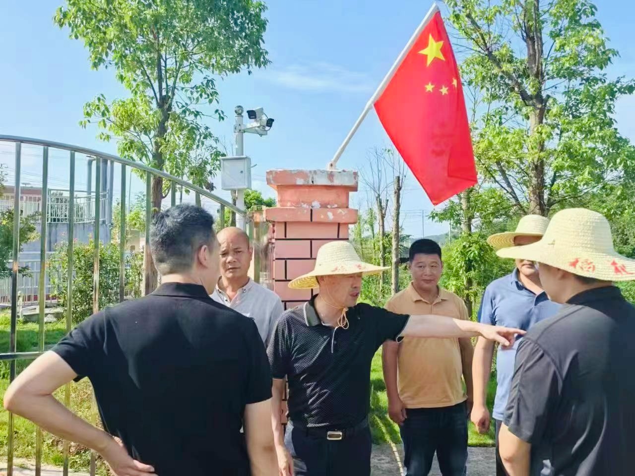 赣州市政府副市长、区委书记连天浪一行莅临我司污水处理厂指导