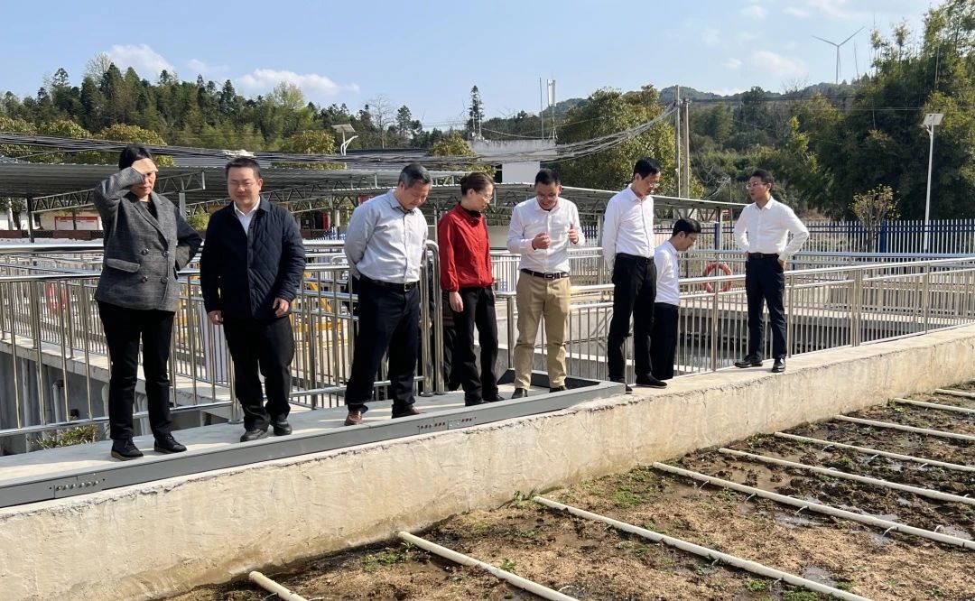 江西省生态环境厅厅长李军等一行莅临公司定南稀土尾水项目