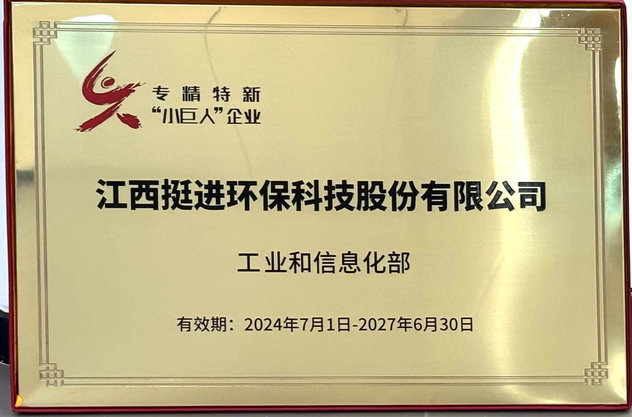 国家专精特新“小巨人”